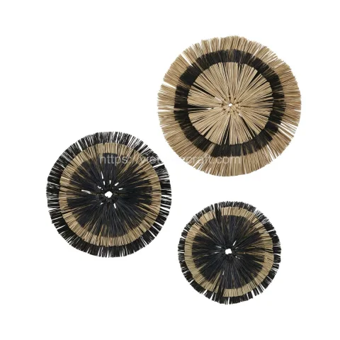 Best Selling Set Of 3 Seagrass Wall Decor