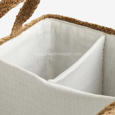 Handmade Seagrass Storage Bag With Two Handles Wholesale