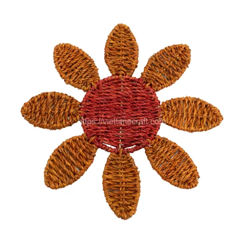 3 Pack Kids Flower Seagrass Wall Decor Wholesale
