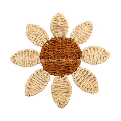 3 Pack Kids Flower Seagrass Wall Decor Wholesale