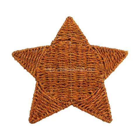 Set of 3 Star shaped Seagrass Wall Decor Wholesale