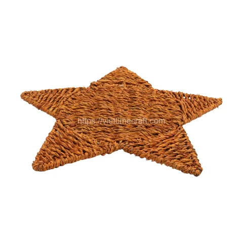 Set of 3 Star shaped Seagrass Wall Decor Wholesale