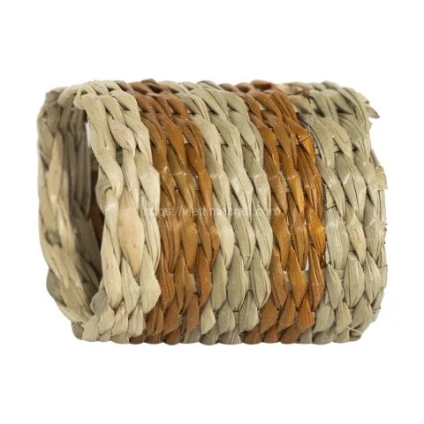 Set of 3 Colorful Seagrass Napkin Ring Vietnam Manufacturer