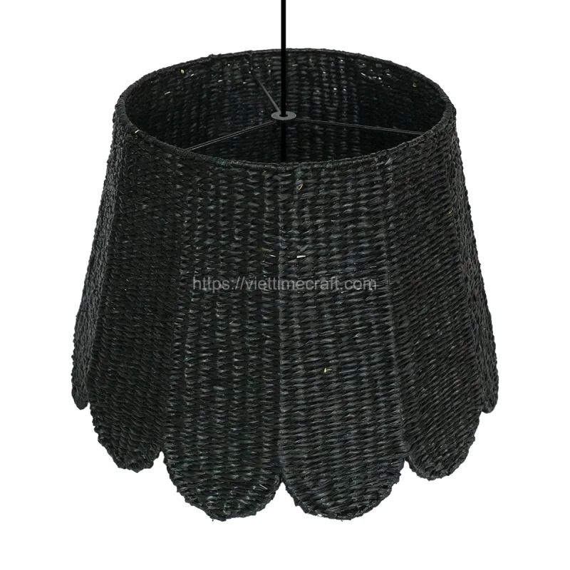 Basic Black Seagrass Lampshade Vietnam Wholesale