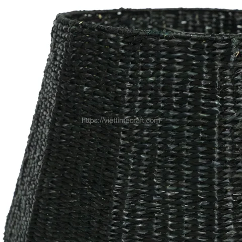 Basic Black Seagrass Lampshade Vietnam Wholesale