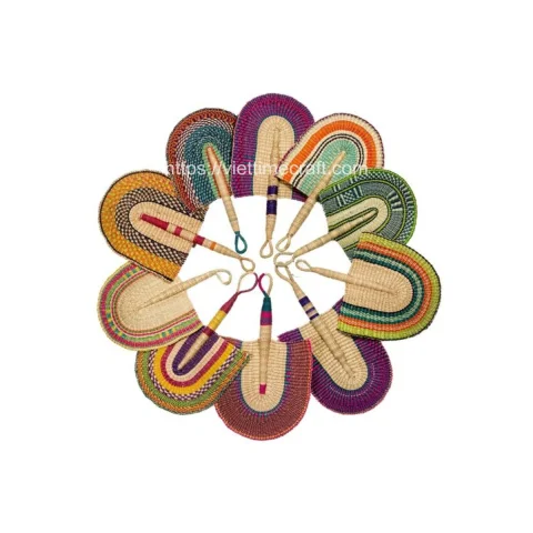 Hand Woven Seagrass Fan Wall Hanging Artwork Wholesale
