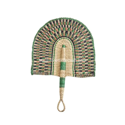 Hand Woven Seagrass Fan Wall Hanging Artwork Wholesale
