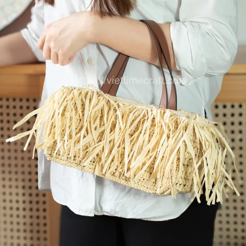 Colorful Paper Straw Handbag / Summer Beach Bag – GI00016