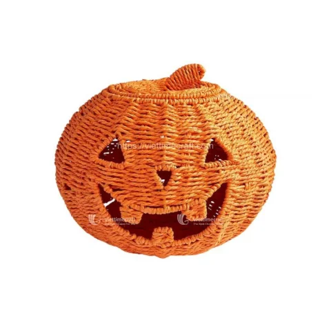 Rattan Export Seagrass Pumpkin Basket or Pumpkin Lantern for Halloween - REX-C00718