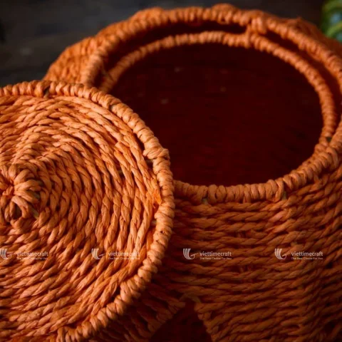 Seagrass Pumpkin Basket or Pumpkin Lantern for Halloween