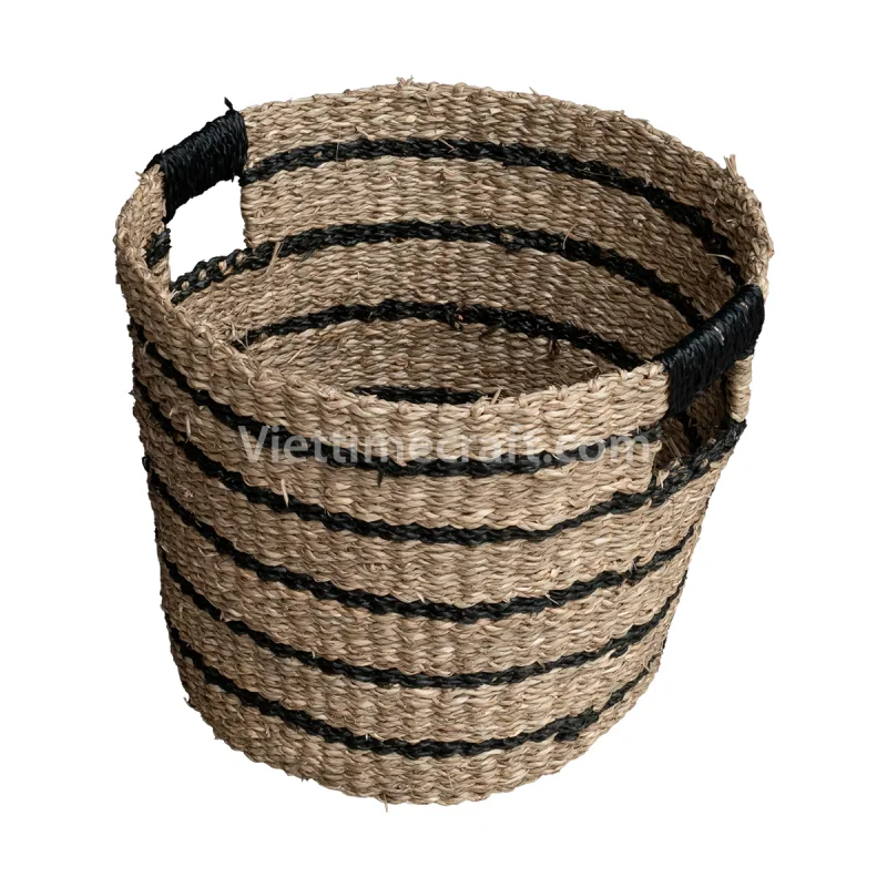 Black Natural Seagrass Basket Vietnam Wholesale