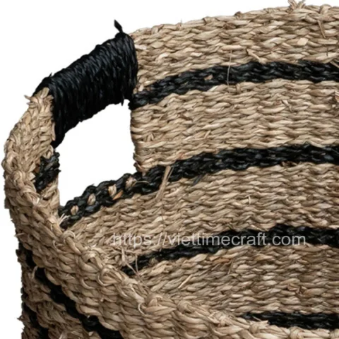 Black Natural Seagrass Basket Vietnam Wholesale