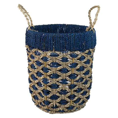 Set of 3 Seagrass Storage Baskets Vietnam Wholesale