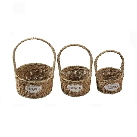 Decorative Seagrass Storage Basket, Gift Hamper Vietnam Wholesale