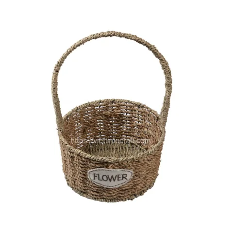 Hand Woven Seagrass Gift Hamper With Handle Vietnam