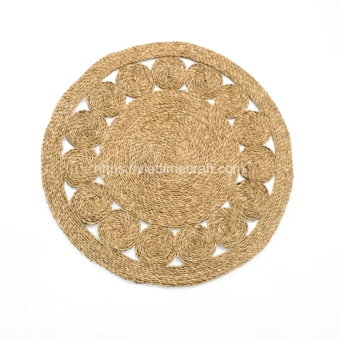 Flower Foldable Seagrass Carpet/Rug