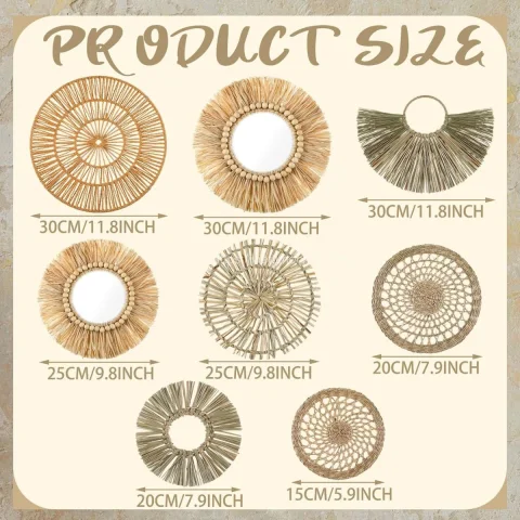 Best Selling Set Of Seagrass Wall Decor For Home