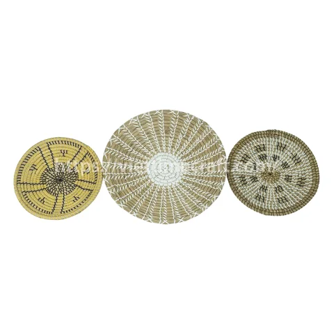 Top sale Set Seagrass Wall Decor Hanging Woven Vietnam Manufacturer