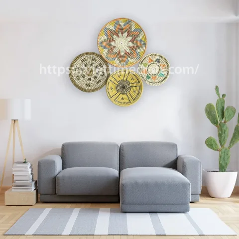 Top sale Set Seagrass Wall Decor Hanging Woven Vietnam Manufacturer
