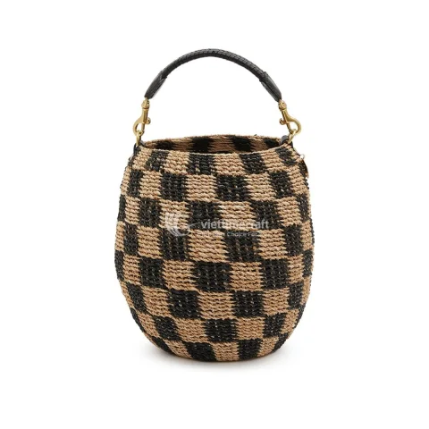 Rattan Export mejor Design natural seagrass bolso tipo cubo - REX-C00756