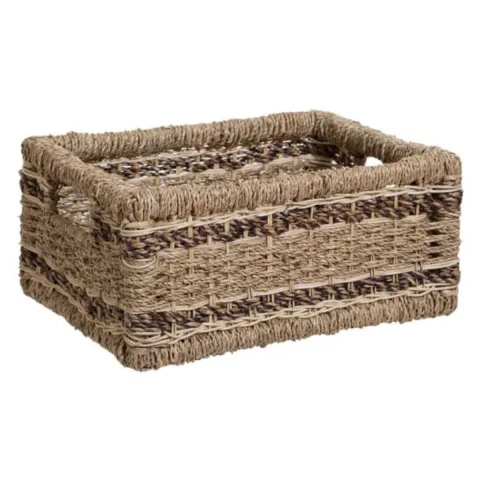 Wholesale Set Of 5 Seagrass Rectangular Baskets