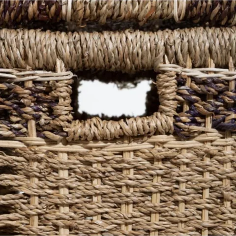 Wholesale Set Of 5 Seagrass Rectangular Baskets
