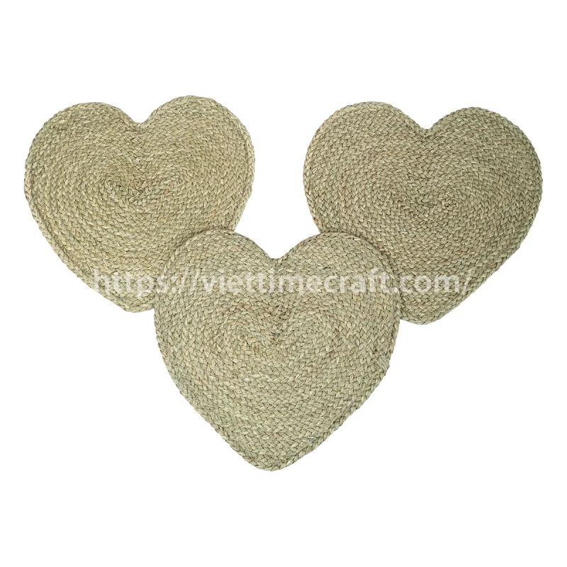 Seagrass Placemat Heart Shape Wholesale