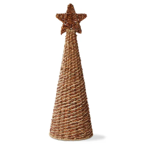 Sustainable Seagrass Christmas Tree Table Decor, Holiday Touch Home Decoration Wholesale