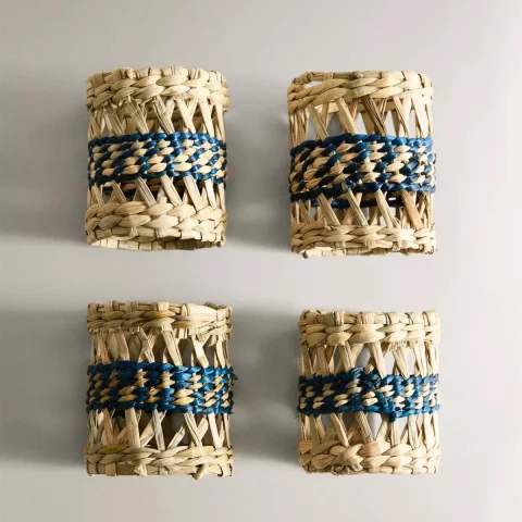 Handwoven Seagrass Placemats and Coasters Eco-Friendly Dining Set