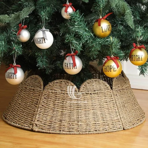 Christmas Decorations handwoven Skirt Tree, Collar Tree Wholesale