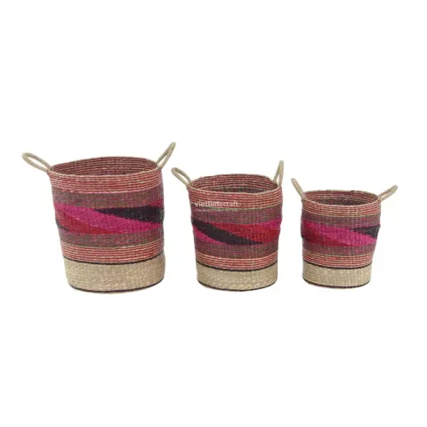 Seagrass Basket Set, Seagrass Round Storage & Laundry Baskets | Wholesale Manufacturer Vietnam