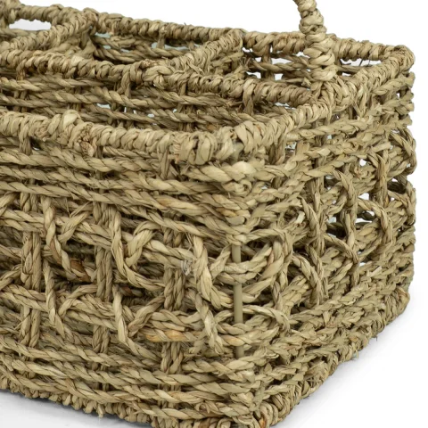 Seagrass Utensil Holder with Handle, Pen Organizer Caddy Wholesale from Vietnam