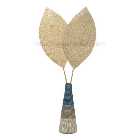 Seagrass Fan Decor Set