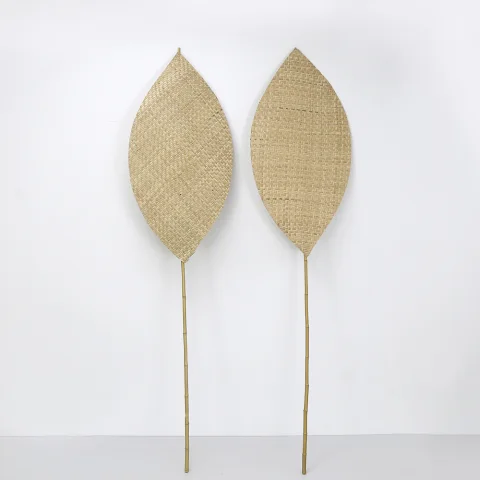 Seagrass Fan Decor Set