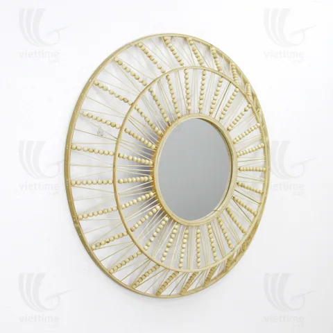 Wooden Bead Mirror