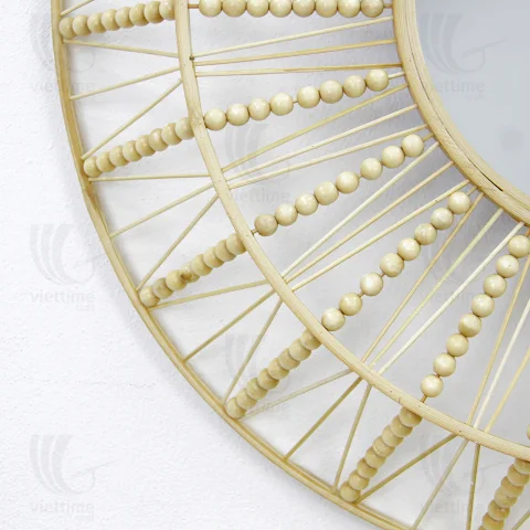 Wooden Bead Mirror