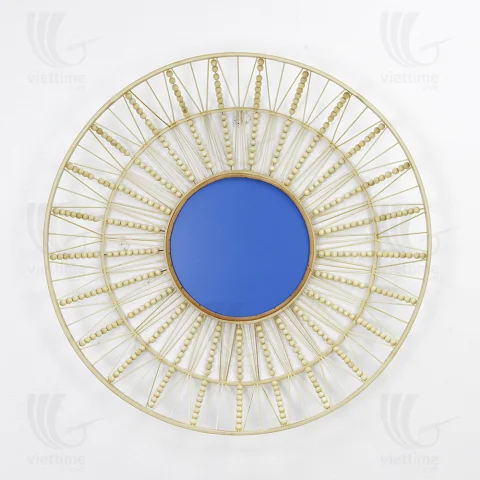 Wooden Bead Mirror