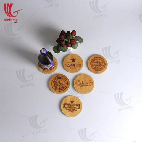 Wooden Coaster Collection Set Of 3