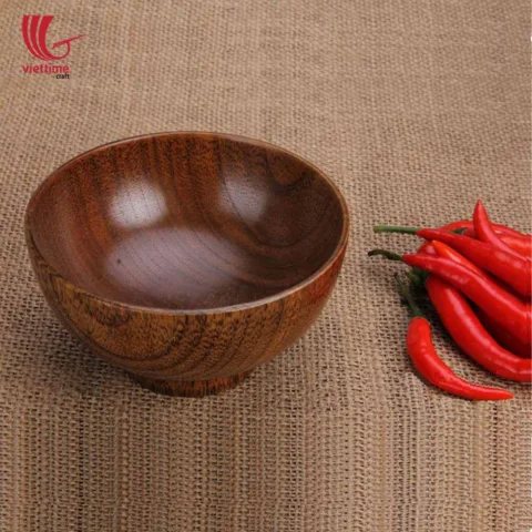 Wooden Bowl With Leg For Safe Meal