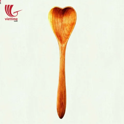 Heart Shaped Natural Wooden Spoons Wholesale