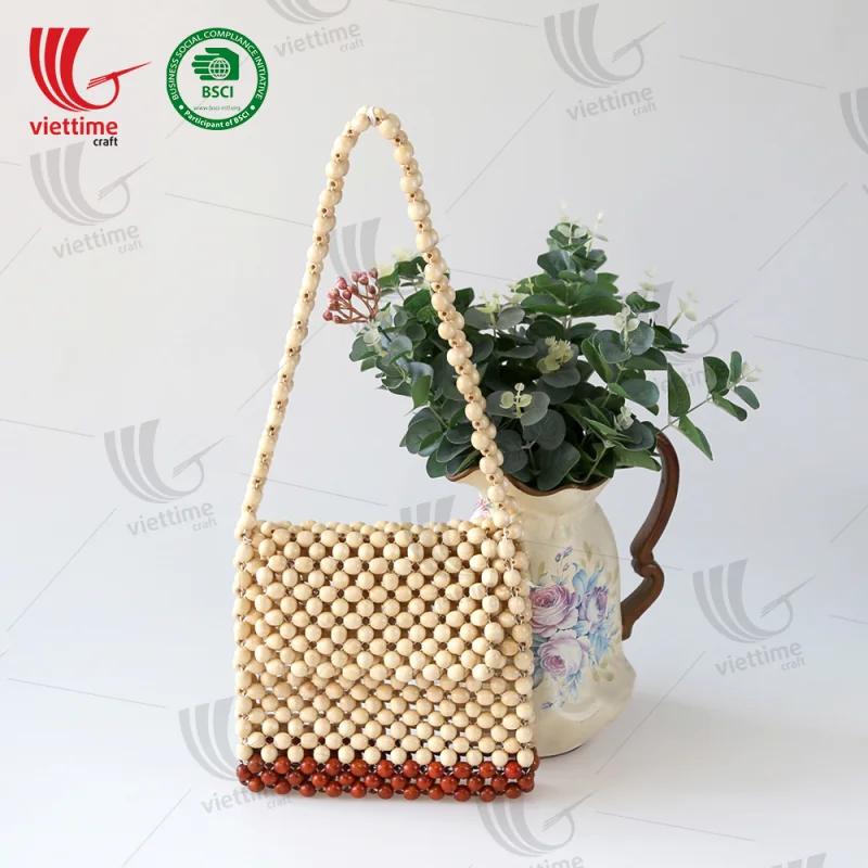 New Design Wooden Bead Bag Wholesale
