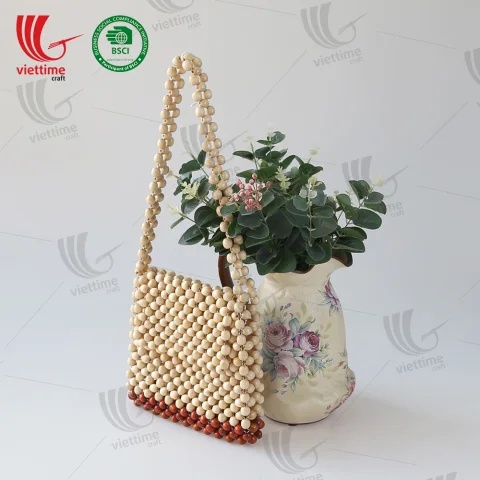 New Design Wooden Bead Bag Wholesale