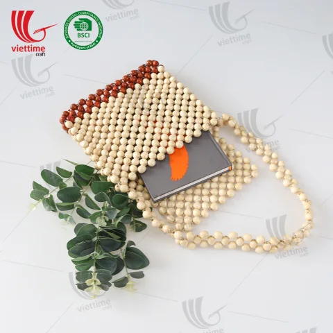 New Design Wooden Bead Bag Wholesale