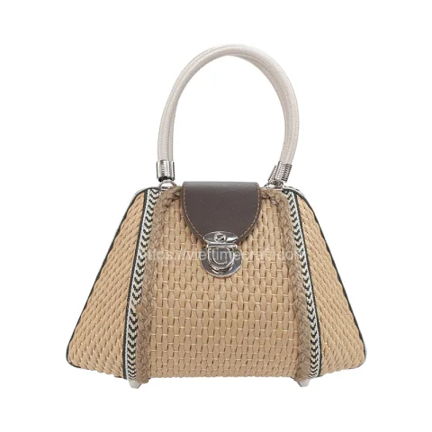 Rattan Export Mussel Form Stroh Handtasche Großhandel - REX-GI00010