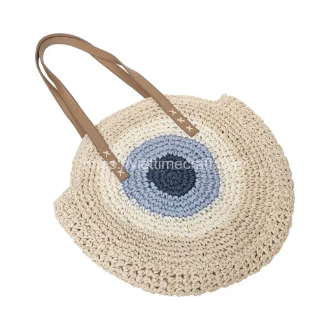 Spiral Straw Shoulder Bag Wholesale