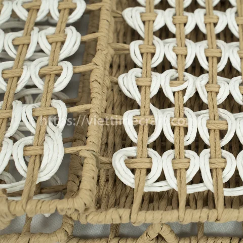 New Arrival Woven Foldable Straw Basket Home Decoration From Viettimecraft
