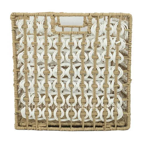 New Arrival Woven Foldable Straw Basket Home Decoration From Viettimecraft