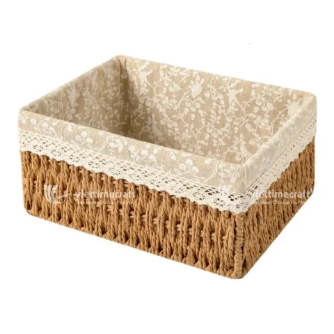 Woven basket Wicker Straw Rope Basket Wholesale