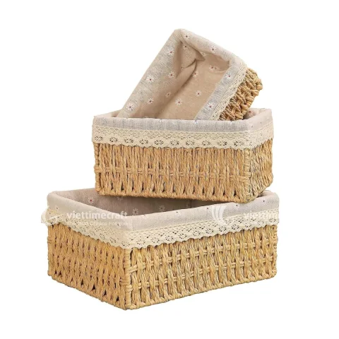 Woven basket Wicker Straw Rope Basket Wholesale