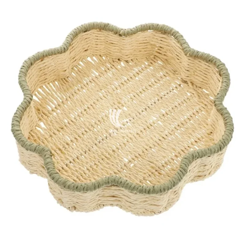 Cute Flower Tray made by Recycled Paper – Elegant Spring Home Decor Basket